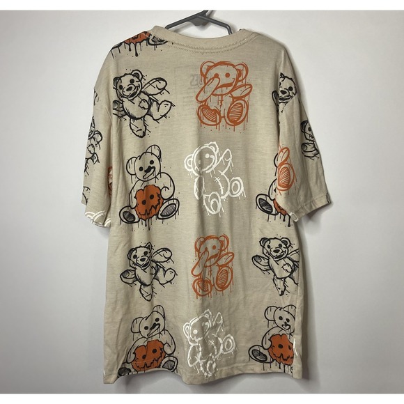 Vibes T Shirt Youth large 14/16  Short Sleeve Graphic Bear - Picture 4 of 11